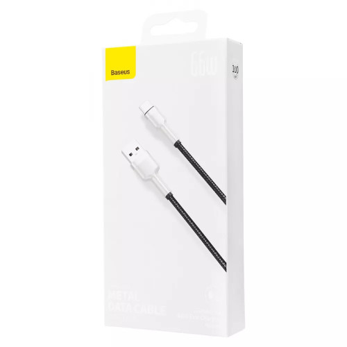 Кабель Baseus Cafule Metal Data Type-C 66W (1m) Black