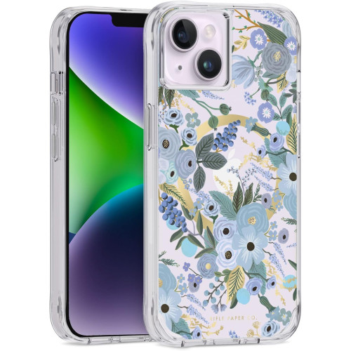 Чохол Case-Mate Rifle Paper Co. Garden Party Blue MagSafe для iPhone 14 / 13