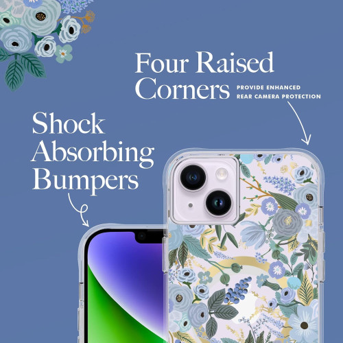Чохол Case-Mate Rifle Paper Co. Garden Party Blue MagSafe для iPhone 14 / 13