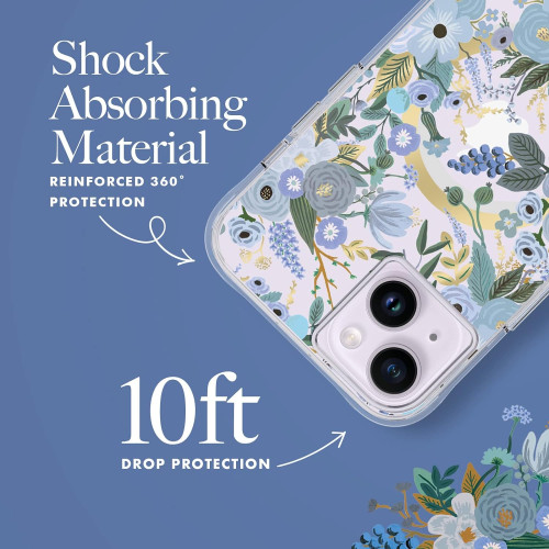 Чохол Case-Mate Rifle Paper Co. Garden Party Blue MagSafe для iPhone 14 / 13