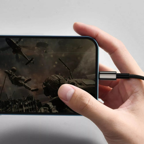 Кабель Baseus Tungsten Gold 3в1 Fast Charging Data (Micro USB+Lightning+Type-C) 3.5