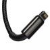 Кабель Baseus Tungsten Gold 3в1 Fast Charging Data (Micro USB+Lightning+Type-C) 3.5