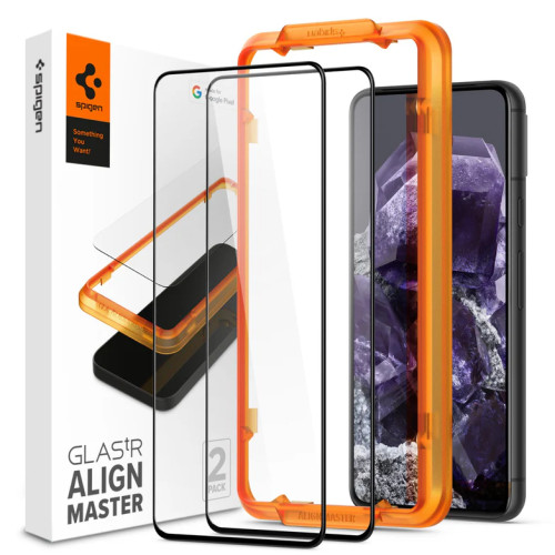 Захисне скло Spigen для Google Pixel 8 AlignMaster Full Cover GLAS.tR (2Pack)