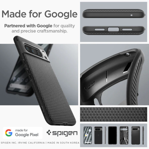 Чохол Spigen Liquid Air для Google Pixel 8 Pro Matte Black