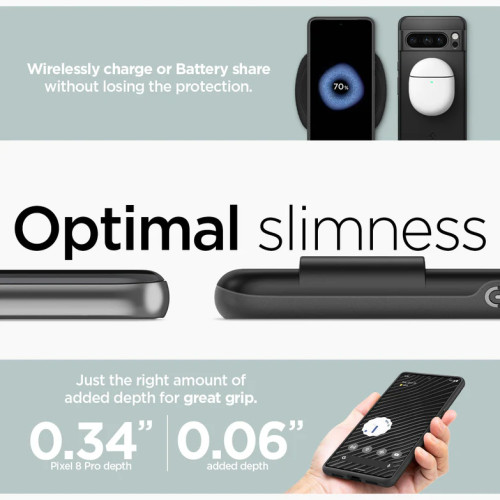 Чохол Spigen Thin Fit для Google Pixel 8 Pro Black