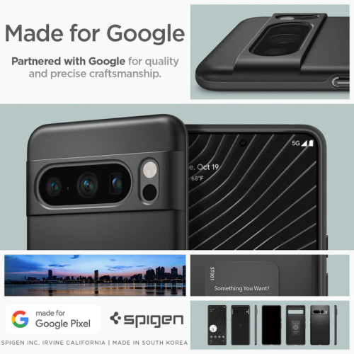Чохол Spigen Thin Fit для Google Pixel 8 Pro Black