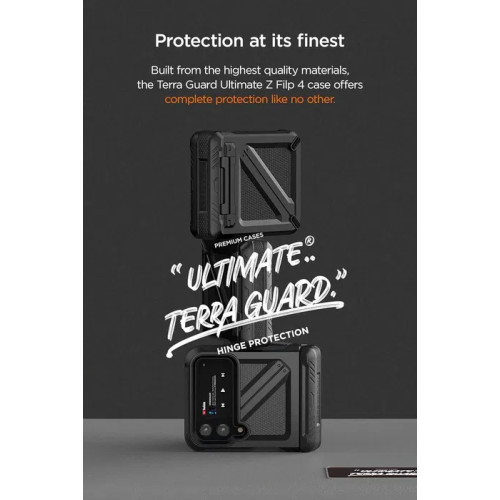 Чохол VRS Design для Galaxy Z Flip 4 Terra Guard Ultimate Black