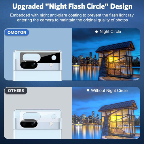 Захисне скло камери OMOTON Premium Tempered для Pixel 7a