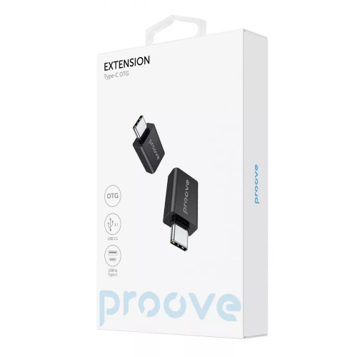 Перехідник OTG Proove Extension Type-C to USB Black