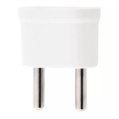 Універсальний перехідник US на євро розетку EU Білий