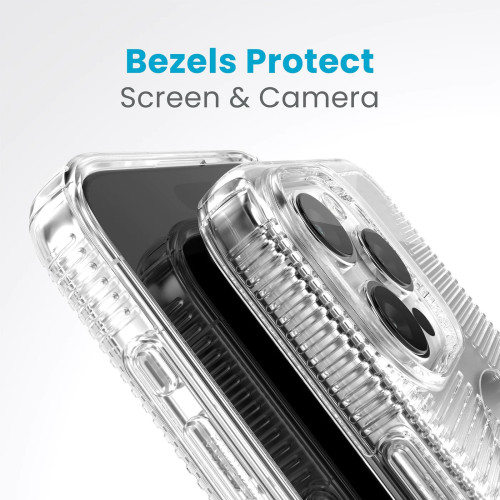 Чохол Speck GemShell Grip MagSafe для iPhone 15 Pro Max Clear/Chrome