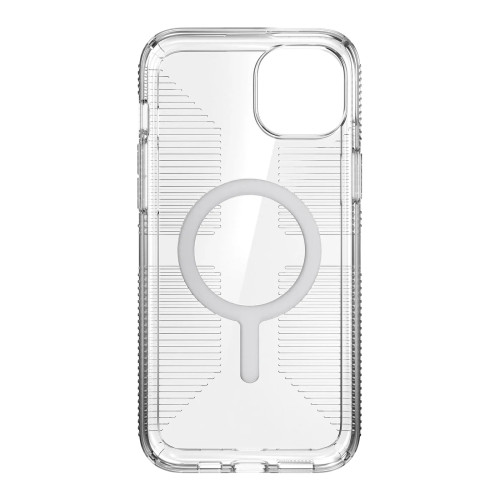 Чохол Speck GemShell Grip MagSafe для iPhone 15 Plus/14 Plus Clear/Chrome