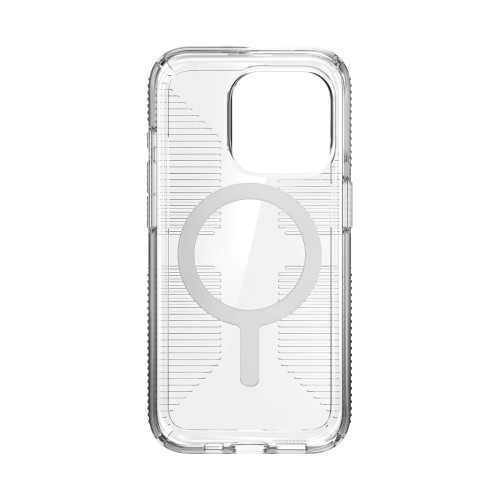 Чохол Speck GemShell Grip MagSafe для iPhone 15 Pro Clear/Chrome