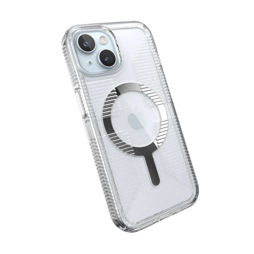 Чохол Speck GemShell Grip MagSafe для iPhone 15/14/13 Clear/Chrome
