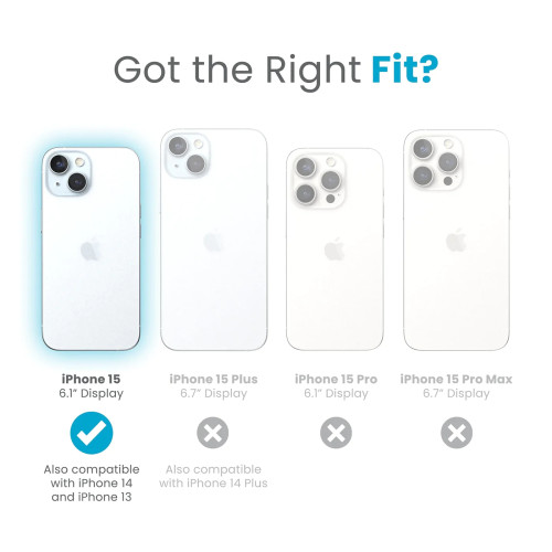 Чохол Speck GemShell Grip MagSafe для iPhone 15/14/13 Clear/Chrome