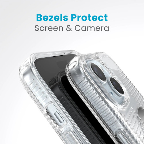 Чохол Speck GemShell Grip MagSafe для iPhone 15/14/13 Clear/Chrome