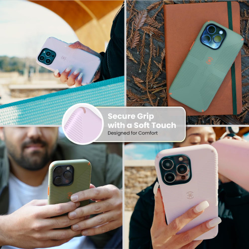 Чохол Speck Candyshell Grip MagSafe для iPhone 15 Pro Max Soft Lilac/Carnation Petal