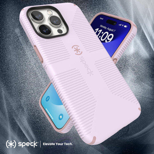 Чохол Speck Candyshell Grip MagSafe для iPhone 15 Pro Max Soft Lilac/Carnation Petal