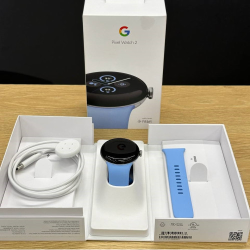 Вживаний смарт-годинник Google Pixel Watch 2 WiFi Polished Silver Aluminum Case / Bay Active Band US (Хороший+ стан)