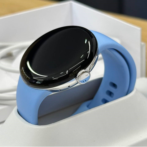 Вживаний смарт-годинник Google Pixel Watch 2 WiFi Polished Silver Aluminum Case / Bay Active Band US (Хороший+ стан)