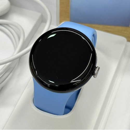 Вживаний смарт-годинник Google Pixel Watch 2 WiFi Polished Silver Aluminum Case / Bay Active Band US (Хороший+ стан)