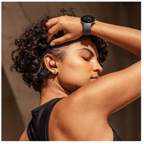 Смарт-годинник Google Pixel Watch LTE Polished Silver Stainless Steel Case / Charcoal Active Band US