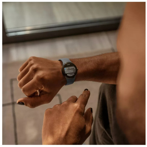 Смарт-годинник Google Pixel Watch LTE Polished Silver Stainless Steel Case / Chalk Active Band US