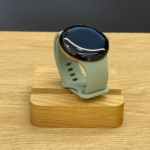 Вживаний смарт-годинник Google Pixel Watch 2 WiFi Champagne Gold Aluminum Case / Hazel Active Band US (Ідеальний стан)