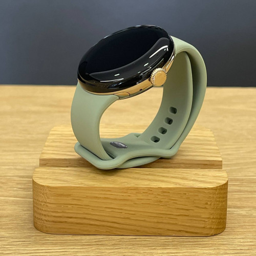 Вживаний смарт-годинник Google Pixel Watch 2 WiFi Champagne Gold Aluminum Case / Hazel Active Band US (Ідеальний стан)