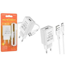МЗП Borofone BA68A Type-C 1m 2.1A White