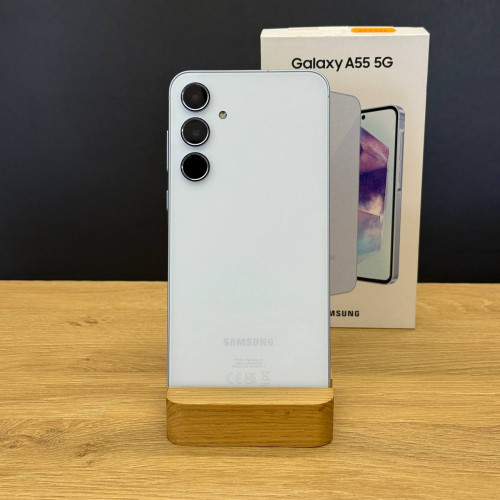 Вживаний смартфон Samsung Galaxy A55 5G 8/128Gb Iceblue (Ідеальний+ стан)
