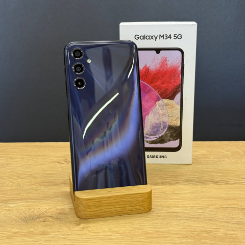 Вживаний смартфон Samsung Galaxy M34 5G (M346) 8/128 Dark Blue (Ідеальний+ стан)