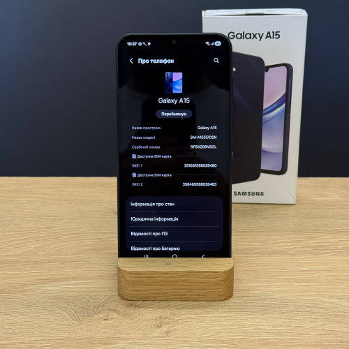 Вживаний смартфон Samsung Galaxy A15 4/128 Blue Black (Ідеальний+ стан)