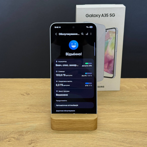 Вживаний смартфон Samsung Galaxy A35 5G 6/128Gb Iceblue (Ідеальний+ стан)