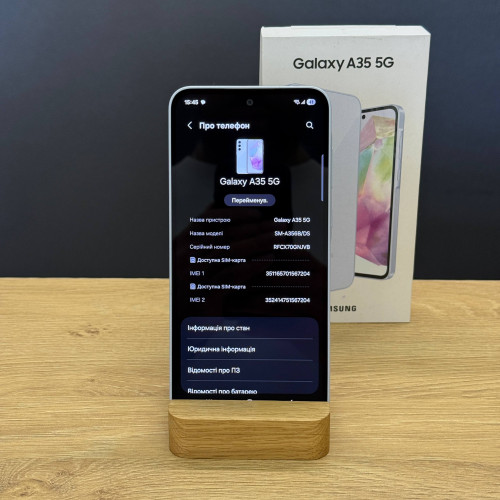 Вживаний смартфон Samsung Galaxy A35 5G 6/128Gb Iceblue (Ідеальний+ стан)