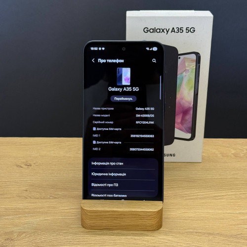 Вживаний смартфон Samsung Galaxy A35 5G 8/256Gb Navy (Ідеальний+ стан)