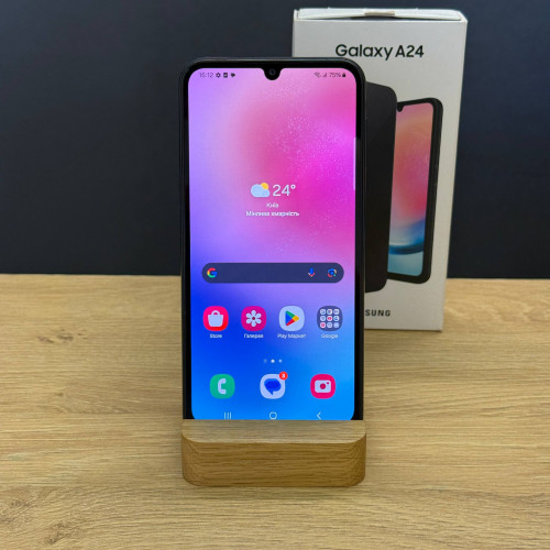 Вживаний смартфон Samsung Galaxy A24 6/128 Black (Хороший+ стан)