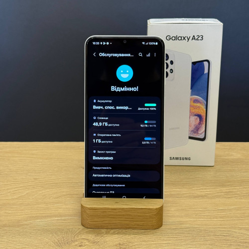 Вживаний смартфон Samsung Galaxy A23 4/64 White (Хороший+ стан)