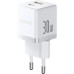 МЗП Baseus Palm Fast Charger Type-C+USB 30W (With Cable Type-C to Type-C 60W 1m) White