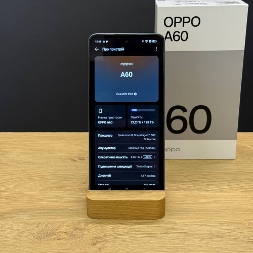 Вживаний смартфон OPPO A60 8/128 Ripple Blue (Ідеальний+ стан)