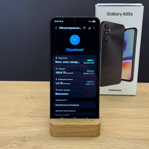 Вживаний смартфон Samsung Galaxy A05s 4/128Gb Black (Хороший+ стан)