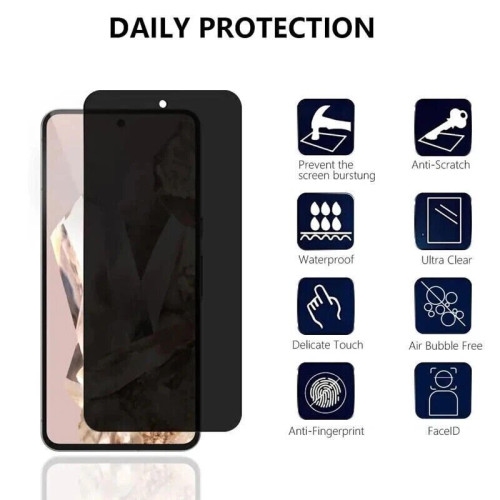 Захисне скло TAURI Pro Privacy без рамок для Google Pixel 8 Pro (без упаковки)