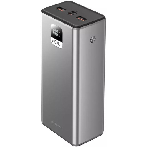 Батарея універсальна Proove Guardian 30000mAh 22.5W Metal Gray Батарея універсальна Proove Guardian 30000mAh 22.5W Metal Gray
