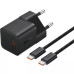 МЗП Baseus GaN5 Mini Fast Charger Type-C 20W (With Cable Type-C to Type-C 100W 1m) Black