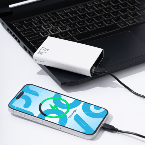 Батарея універсальна Proove Hyper Flux Plus 10000mAh 22.5W White