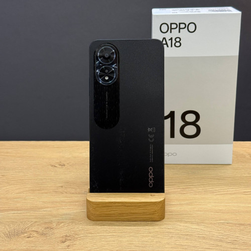 Вживаний смартфон OPPO A18 4/128 Glowing Black (Хороший+ стан)