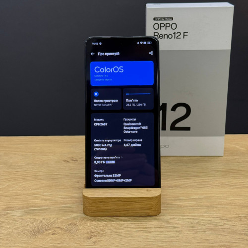 Вживаний смартфон OPPO Reno12 F 8/256 Matte Grey (Хороший+ стан)