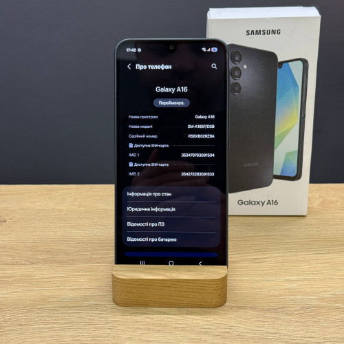 Вживаний смартфон Samsung Galaxy A16 8/256Gb Black (Задовільний+ стан)