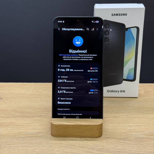 Вживаний смартфон Samsung Galaxy A16 8/256Gb Black (Задовільний+ стан)