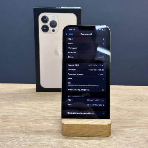 Вживаний смартфон Apple iPhone 13 Pro Max 128Gb Gold (Ідеальний+ стан)
